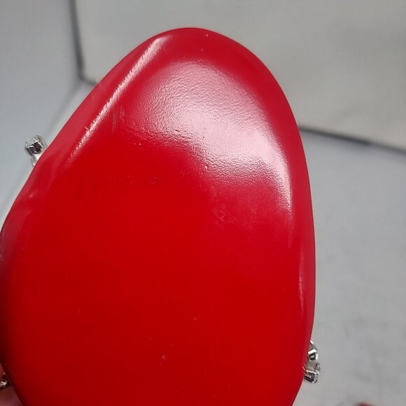 Christian Louboutin Silver Just Queen Crystal Bridal Wedding Heel Sandal - Picture 11 of 12